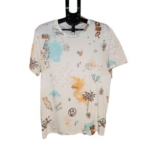 Eleven Paris Graphic Print Multi Color Men's T-Shirt Size Large